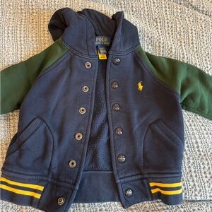 Polo by Ralph Lauren Blue and Green Hoodie